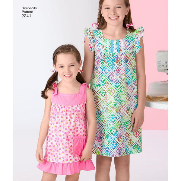 Simplicity Sewing Pattern 2241 Learn to Sew Child's & Girl's Dresses