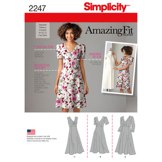 Simplicity Sewing Pattern 2247 Misses' & Plus Size Amazing Fit Dresses