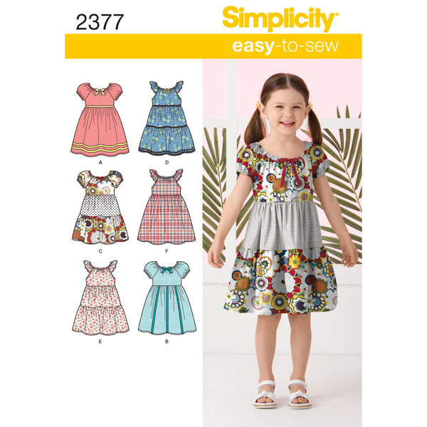 Simplicity Sewing Pattern 2377 Child's Dresses