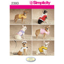 Simplicity Sewing Pattern 2393 Dog Clothes-1