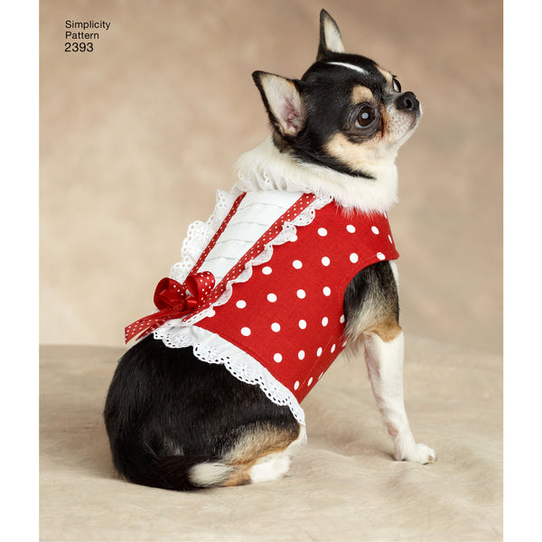 Simplicity Sewing Pattern 2393 Dog Clothes