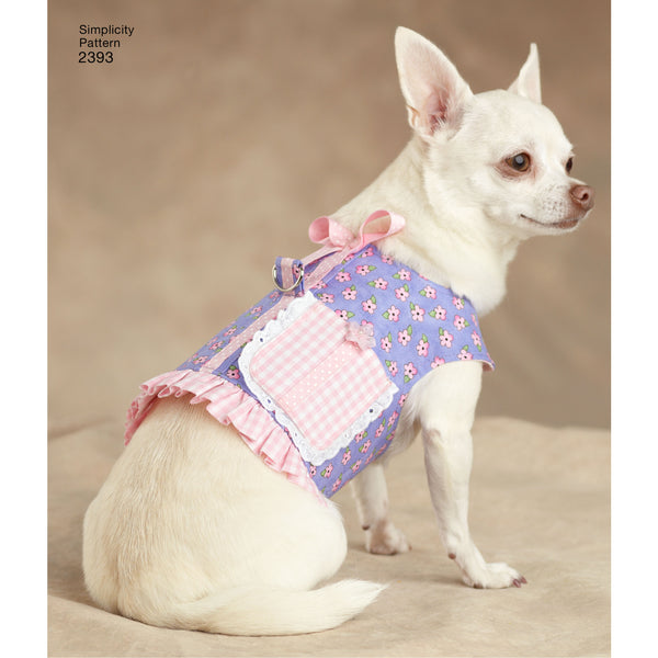 Simplicity Sewing Pattern 2393 Dog Clothes