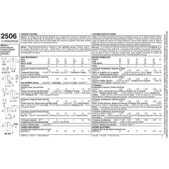 Toddler Costumes 2506