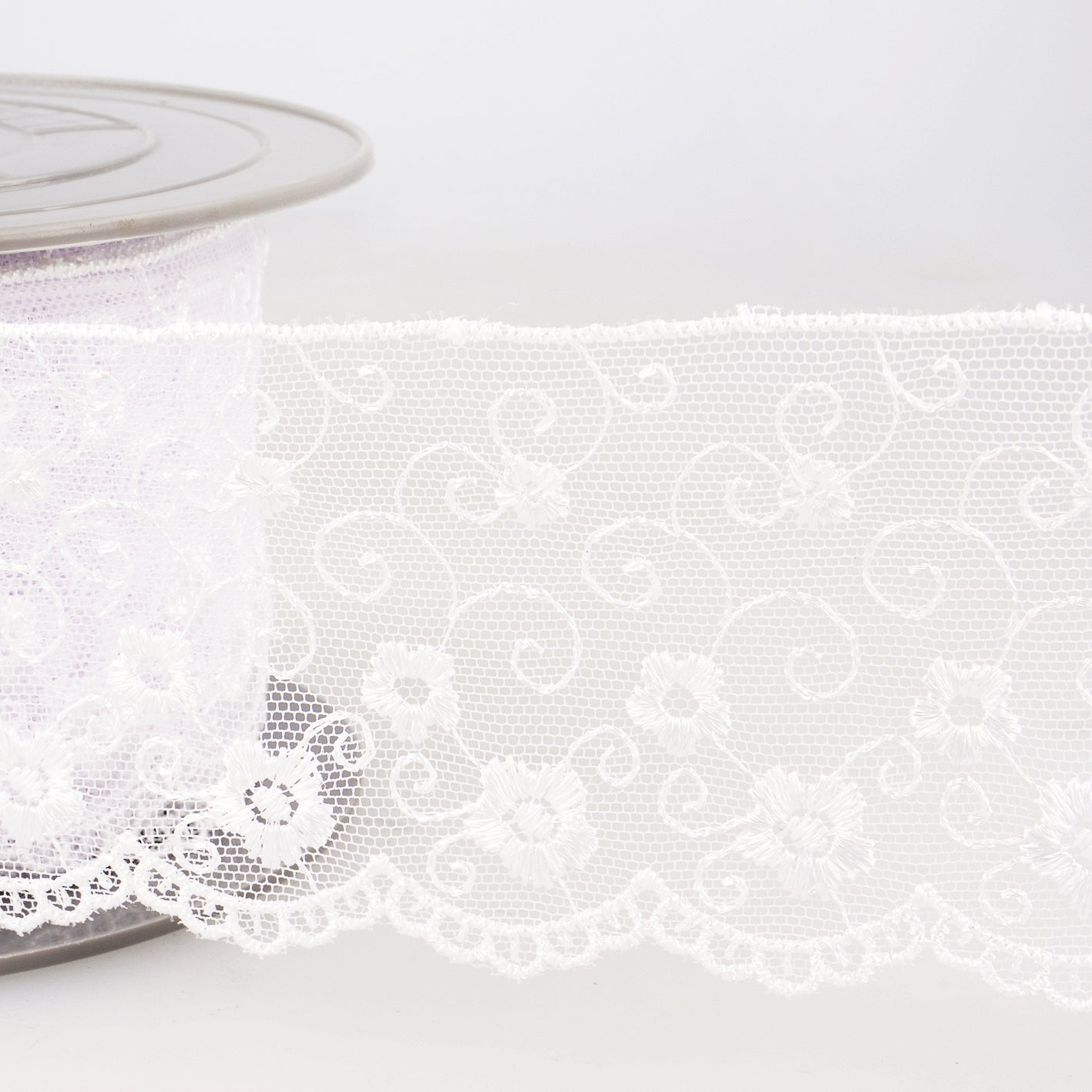 Embroidered Tulle Trim 1 meter