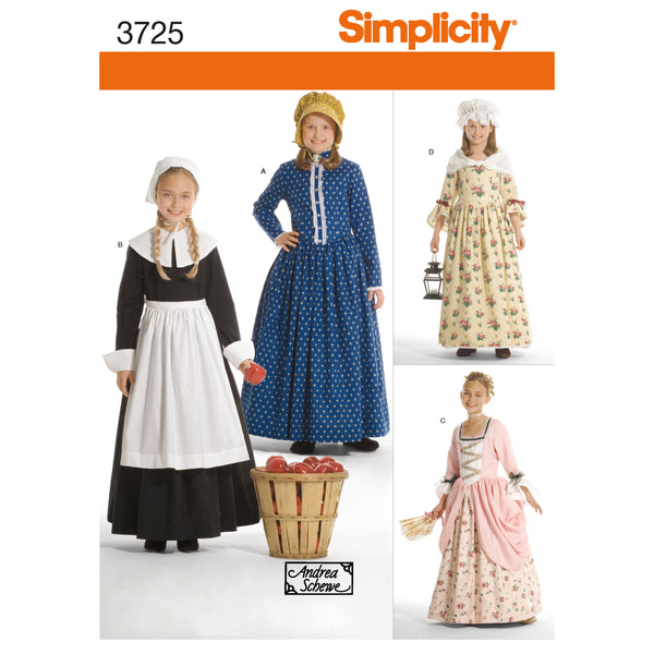 Simplicity Sewing Pattern 3725 Child's & Girl's Costumes