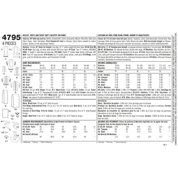 Simplicity Sewing Pattern 4795 Women's, Men & Teen Costumes - 0