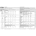 Simplicity Sewing Pattern 5794 Misses' Costumes