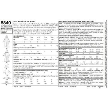 Simplicity Sewing Pattern 5840 Misses', Men & Teen Costumes - 0