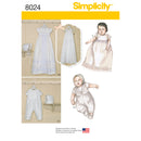 Simplicity Sewing Pattern 8024 Babies' Christening Sets with Bonnets-1