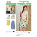 Simplicity Pattern 8133 Misses' Learn to Sew Wrap Skirts-1