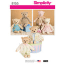 Simplicity Teddy Sewing Pattern, 8155-1