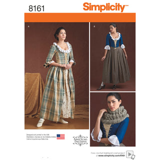 Simplicity Pattern 8161 Misses' 18th Century Costumes