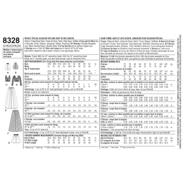 Simplicity Pattern 8328 Misses Special Occasions Dress - 0