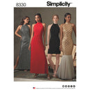 Simplicity Pattern 8330 Misses' Dress with Skirt and Back Variations-1
