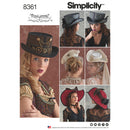 Simplicity Pattern 8361 Hats in Three Sizes: S (21"), M (22"), L (23")-1