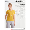Simplicity Pattern 8376 Misses' Knit Top with Multiple Pieces for Design Hacking-1