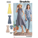 Simplicity Pattern 8384 Misses' Dress with Length Variations and Top-1