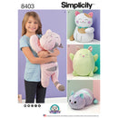 Simplicity Pattern 8403 Stuffed Kitties-1