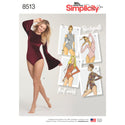 Simplicity Pattern 8513 Misses' Knit Bodysuits