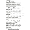Simplicity Pattern 8518 Girls' and Misses' Slim Fit Lounge Trousers-2