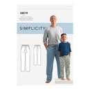 Simplicity Sewing Pattern 8519 Boys' & Men's Slim Fit Lounge Pants-1