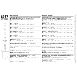 Simplicity Pattern 8537 Baby Accessories