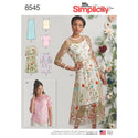 Simplicity Pattern 8545 Misses' and Petite Dress and Top