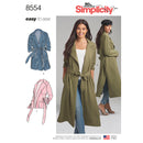 Simplicity Pattern 8554 Miss and Petite Coats and Jackets-1