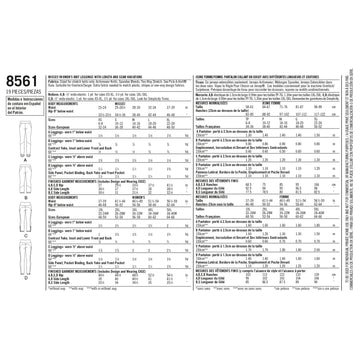 Simplicity Pattern 8561 Misses' and Women's Leggings - 0