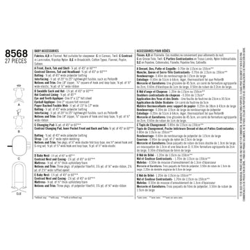 Simplicity Pattern 8568 Baby Accessories - 0