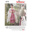 Simplicity Pattern 8578 Misses' 18th Century Gown-1