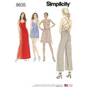 Simplicity Sewing Pattern 8635 Misses' Dress, Jumpsuit and Romper-1