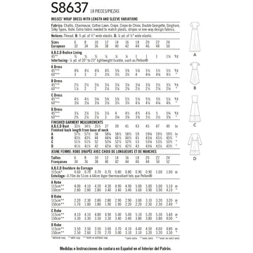 Simplicity Sewing Pattern 8637 Misses' Wrap Dress - 0