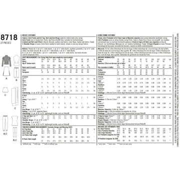 Simplicity Sewing Pattern 8718 Women's Costumes - 0