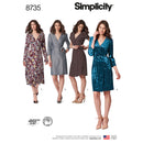 Simplicity Sewing Pattern 8735 Women's / Petite Women's Wrap Dress-1