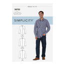 Simplicity Sewing Pattern 8753 Men's Classic, Modern and Slim-Fit Shirt-1