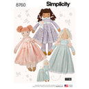 Simplicity Sewing Pattern 8760 Stuffed Dolls-1