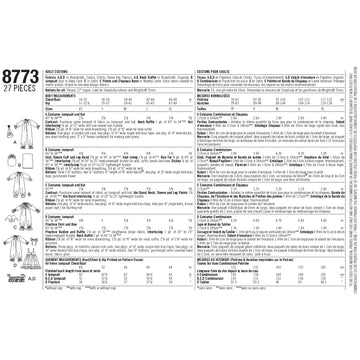 Simplicity Sewing Pattern 8773 Women's, Men's and Teens' Costumes - 0