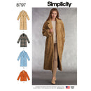 Simplicity Sewing Pattern 8797 Misses Loose Fitting Lined Coat-1
