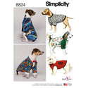 Pattern 8824 Dog Coats in Three Sizes