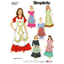 Pattern 8827 Misses' Aprons-1