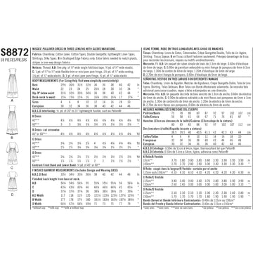 Simplicity Sewing Pattern S8872 Misses' Pullover Dresses - 0