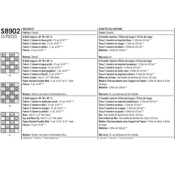 Simplicity Sewing Pattern S8902 Rag Quilts - 0