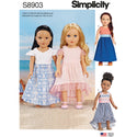 Simplicity Sewing Pattern S8903 18" Doll Clothes