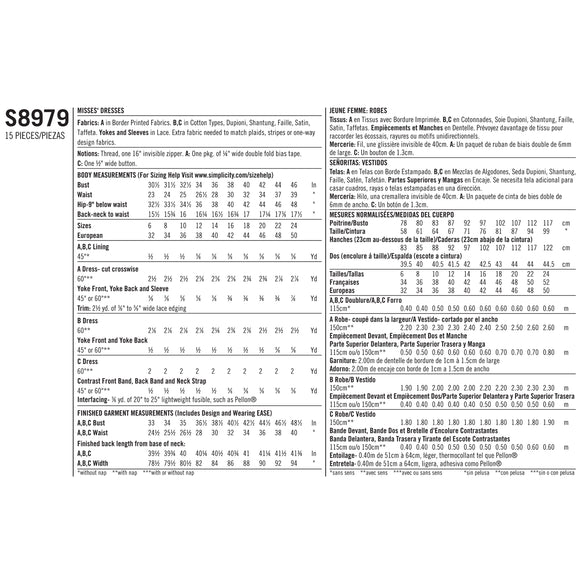 Simplicity Sewing Pattern S8979 Misses' Classic Halloween Costume