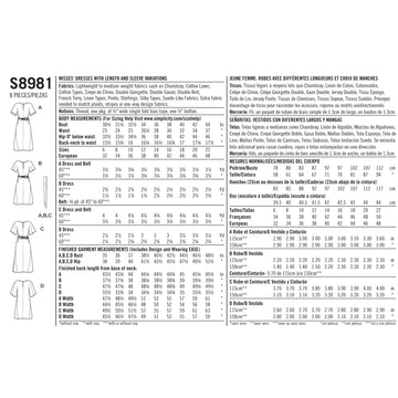 Simplicity Sewing Pattern S8981 Misses' Front Tie Dresses - 0