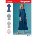 Simplicity Sewing Pattern S8983 Misses' Dresses with Sleeve Variation-1