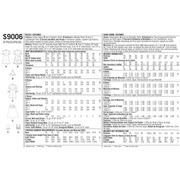 Simplicity Sewing Pattern S9006 Misses' Halloween Costumes - 0