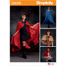 Simplicity Sewing Pattern S9008 Misses' Cape with Tie Costumes-1