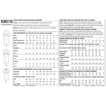 Simplicity Sewing Pattern S9010 Misses' Dresses with Length Variation - 0